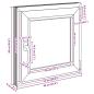 Preview: Kellerfenster RISOR 60x60 cm Dreh Kipp DIN Rechts Anthrazit