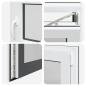Preview: Kellerfenster RISOR 60x60 cm Dreh Kipp DIN Rechts Anthrazit