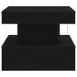 Preview: Couchtisch mit LED-Leuchten Schwarz Eichen-Optik 50x50x40 cm