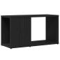 Preview: ARDEBO.de - TV-Schrank Schwarz Eichen-Optik 60x24x32 cm Holzwerkstoff