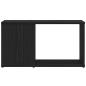 Preview: TV-Schrank Schwarz Eichen-Optik 60x24x32 cm Holzwerkstoff
