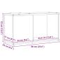 Preview: TV-Schrank Schwarz Eichen-Optik 60x24x32 cm Holzwerkstoff