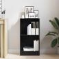 Preview: Bücherregal Schwarz Eichen-Optik 40x24x76 cm Holzwerkstoff