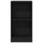 Preview: Bücherregal Schwarz Eichen-Optik 40x24x76 cm Holzwerkstoff