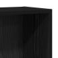 Preview: Bücherregal Schwarz Eichen-Optik 40x24x76 cm Holzwerkstoff
