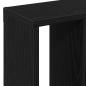 Preview: Wandregal Schwarz Eichen-Optik 45x16x45 cm Holzwerkstoff