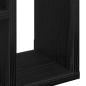 Preview: Wandregal Schwarz Eichen-Optik 45x16x45 cm Holzwerkstoff