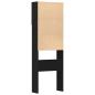 Preview: Waschmaschinenschrank Schwarz Eichen-Optik 64x24x190 cm