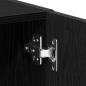 Preview: Waschmaschinenschrank Schwarz Eichen-Optik 64x24x190 cm
