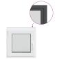 Preview: Kellerfenster RISOR 60x60 cm Dreh Kipp DIN Links Anthrazit