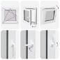 Preview: Kellerfenster RISOR 60x60 cm Dreh Kipp DIN Links Anthrazit