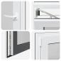 Preview: Kellerfenster RISOR 60x60 cm Dreh Kipp DIN Links Anthrazit