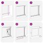 Preview: Kellerfenster RISOR 60x60 cm Dreh Kipp DIN Links Anthrazit