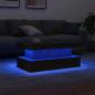 Preview: Couchtisch mit LED-Leuchten Schwarz Eichen-Optik 90x50x40 cm