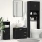 Preview: ARDEBO.de - Waschbeckenunterschrank Schwarz Eichen-Optik 63x30x54 cm
