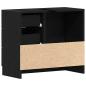 Preview: Waschbeckenunterschrank Schwarz Eichen-Optik 63x30x54 cm