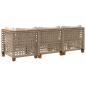 Preview: Gartensofa mit Kissen 3-Sitzer Beige Poly Rattan