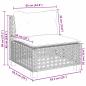 Preview: 8-tlg. Garten-Sofagarnitur mit Kissen Beige Poly Rattan