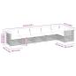 Preview: 6-tlg. Garten-Sofagarnitur mit Kissen Beige Poly Rattan