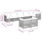 Preview: 8-tlg. Garten-Sofagarnitur mit Kissen Beige Poly Rattan