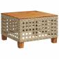 Preview: 7-tlg. Garten-Sofagarnitur mit Kissen Beige Poly Rattan