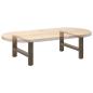 Preview: Couchtischbeine Naturstahl 2 Stk. 70x(30-31) cm Stahl