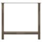Preview: Couchtischbeine Naturstahl 2 Stk. 80x(72-73) cm Stahl