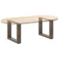 Preview: Couchtischbeine U-Form 2 Stk. Naturstahl 40x(30-31) cm Stahl