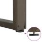 Preview: Couchtischbeine U-Form 2 Stk. Naturstahl 40x(30-31) cm Stahl