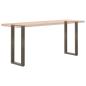 Preview: Couchtischbeine U-Form 2 Stk. Naturstahl 38x(72-73) cm Stahl