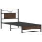 Preview: Bettgestell ohne Matratze Braun Eiche 75x190 cm Holzwerkstoff