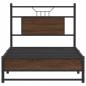Preview: Bettgestell ohne Matratze Braun Eiche 75x190 cm Holzwerkstoff