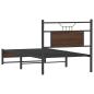 Preview: Bettgestell ohne Matratze Braun Eiche 75x190 cm Holzwerkstoff