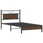 Preview: Bettgestell ohne Matratze Braun Eiche 100x200 cm Holzwerkstoff