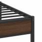 Preview: Bettgestell ohne Matratze Braun Eiche 100x190 cm Holzwerkstoff