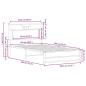 Preview: Bettgestell ohne Matratze Braun Eiche 100x190 cm Holzwerkstoff