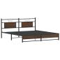 Preview: Bettgestell ohne Matratze Braun Eiche 160x200 cm Holzwerkstoff