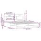 Preview: Bettgestell ohne Matratze Braun Eiche 160x200 cm Holzwerkstoff