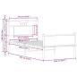 Preview: Bettgestell ohne Matratze Braun Eiche 80x200 cm Holzwerkstoff