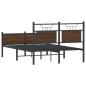 Preview: Bettgestell ohne Matratze Braun Eiche 120x190 cm Holzwerkstoff