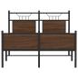 Preview: Bettgestell ohne Matratze Braun Eiche 120x190 cm Holzwerkstoff