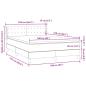 Preview: Boxspringbett mit Matratze Schwarz 160x210 cm Samt