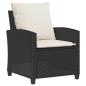 Preview: 6-tlg. Garten-Sofagarnitur mit Kissen Schwarz Poly Rattan
