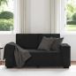 Preview: 2-Sitzer-Sofa Schwarz 120 cm Samt