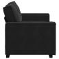 Preview: 2-Sitzer-Sofa Schwarz 120 cm Samt