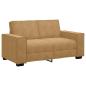 Preview: 2-Sitzer-Sofa Braun 120 cm Samt
