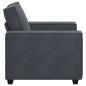Preview: Sessel Dunkelgrau 59 cm Samt
