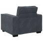 Preview: Sessel Dunkelgrau 59 cm Samt