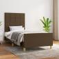 Preview: ARDEBO.de - Bettgestell ohne Matratze Dunkelbraun 80x200 cm Stoff