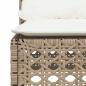 Preview: 9-tlg. Garten-Sofagarnitur mit Kissen Beige Poly Rattan